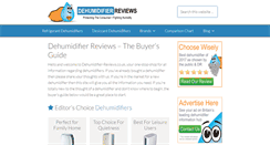 Desktop Screenshot of dehumidifier-reviews.co.uk