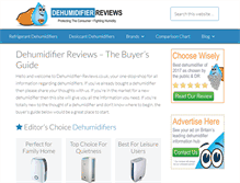 Tablet Screenshot of dehumidifier-reviews.co.uk